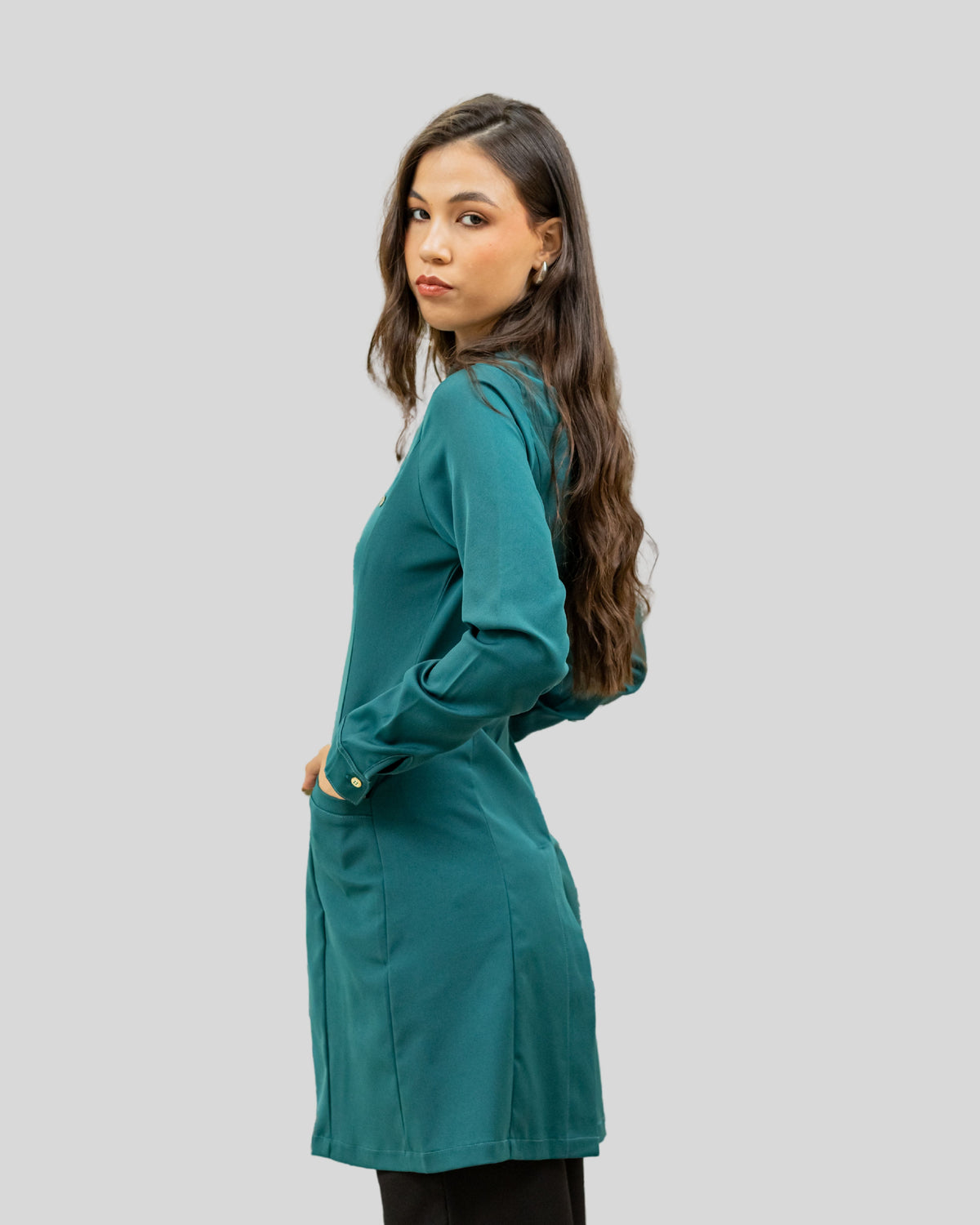 Chaqueta Rebeca Verde Esmeralda Antifluidos
