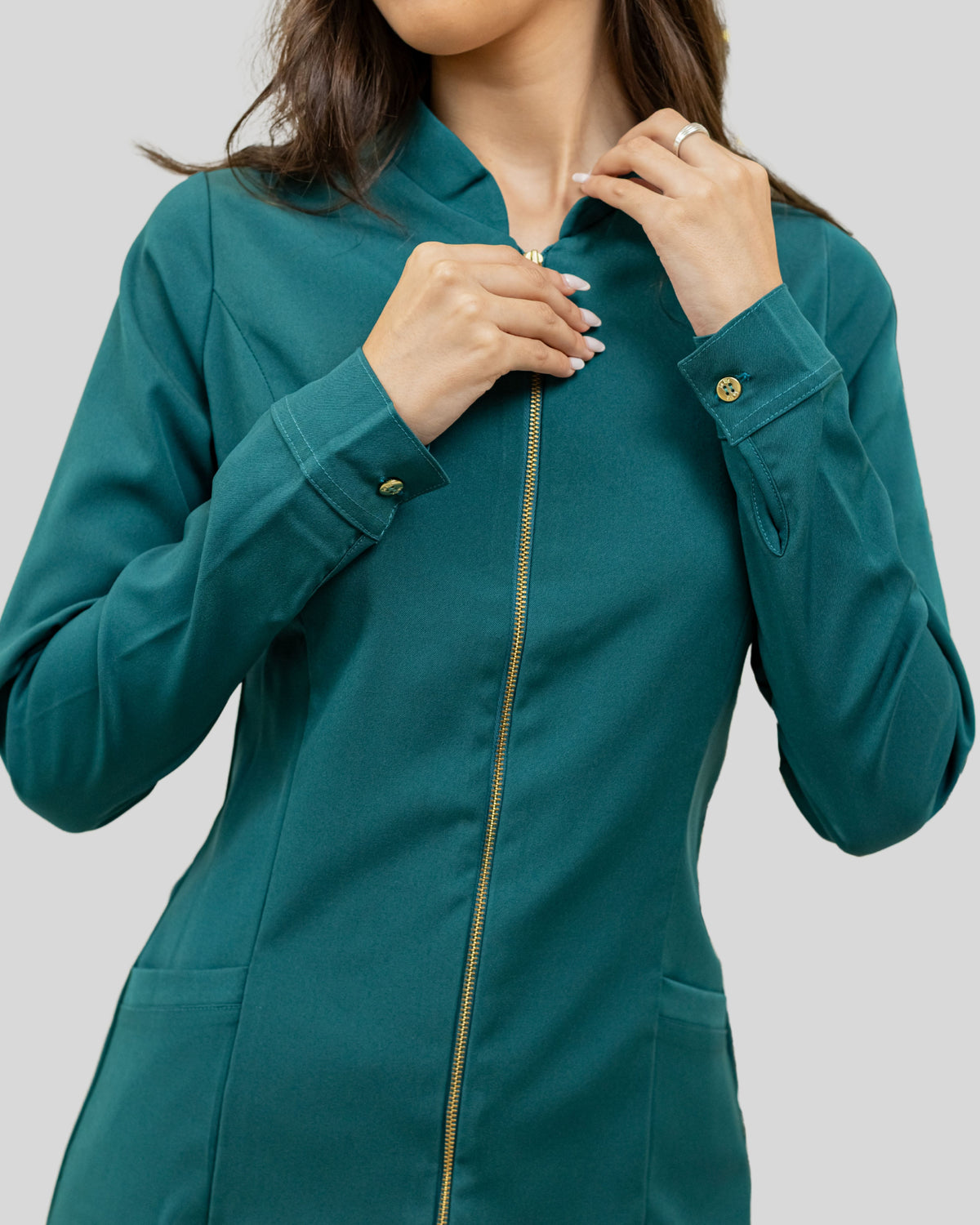 Chaqueta Rebeca Verde Esmeralda Antifluidos