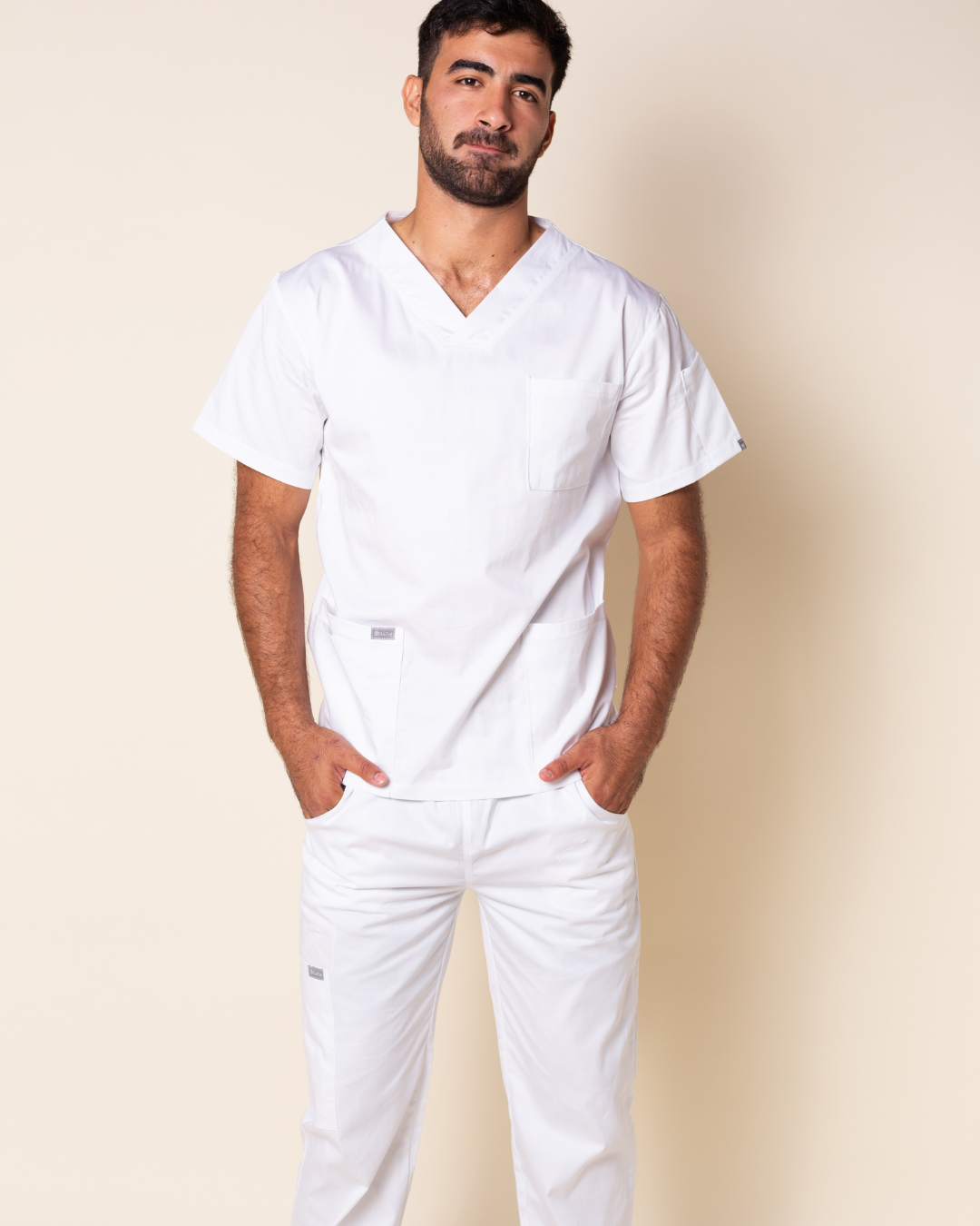 Scrub Classic color blanco