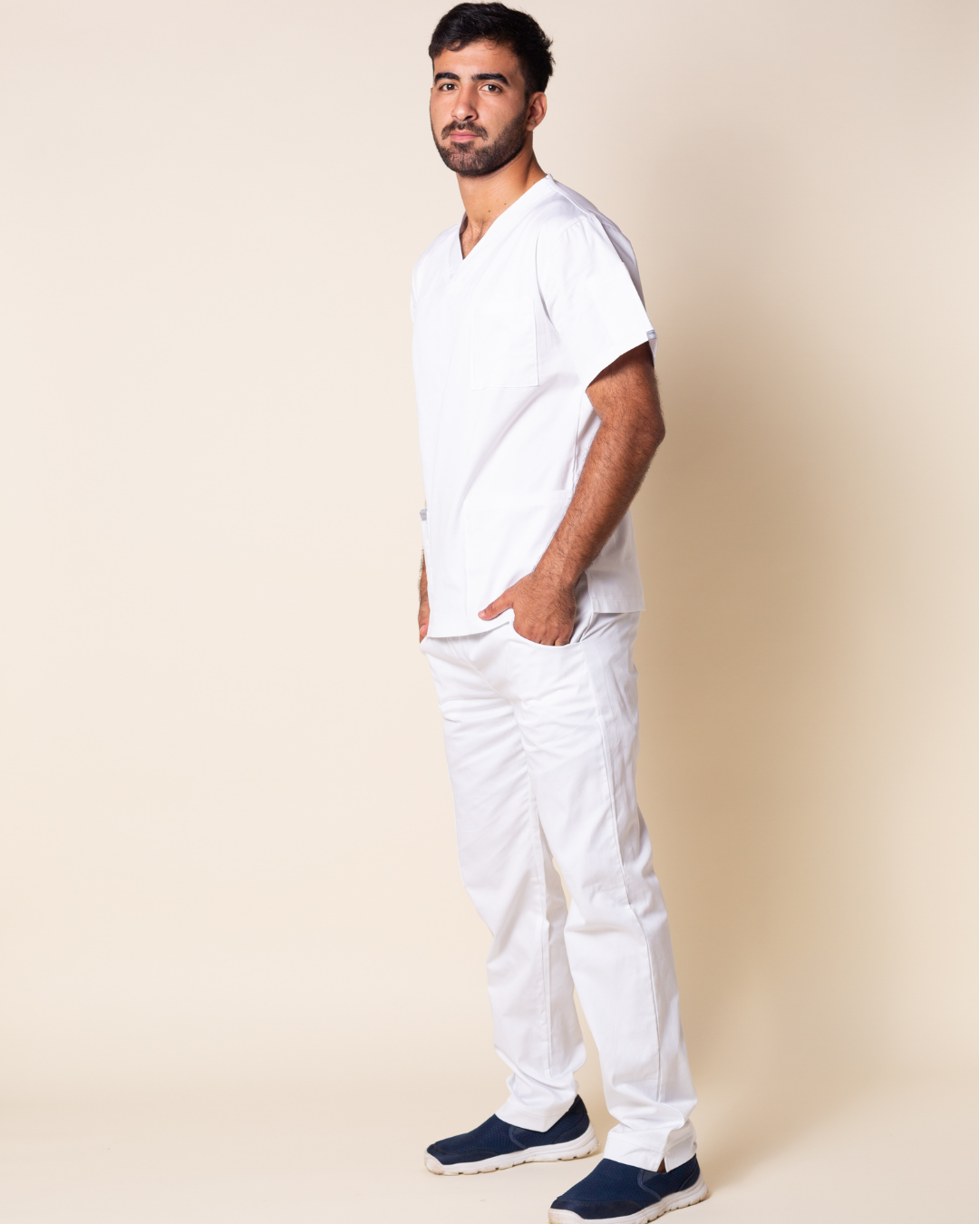 Scrub Classic color blanco