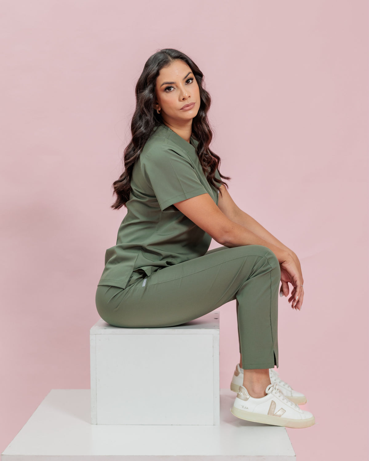 Scrub Luxo Verde Musgo
