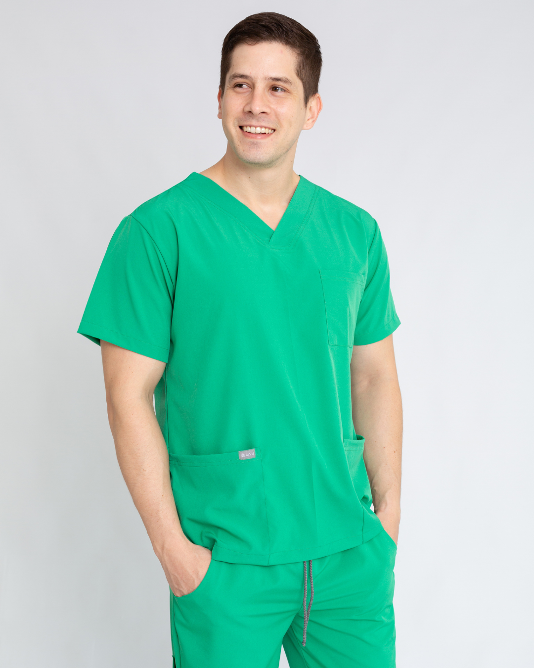 Scrub Masc Luxo - Verde Manzana