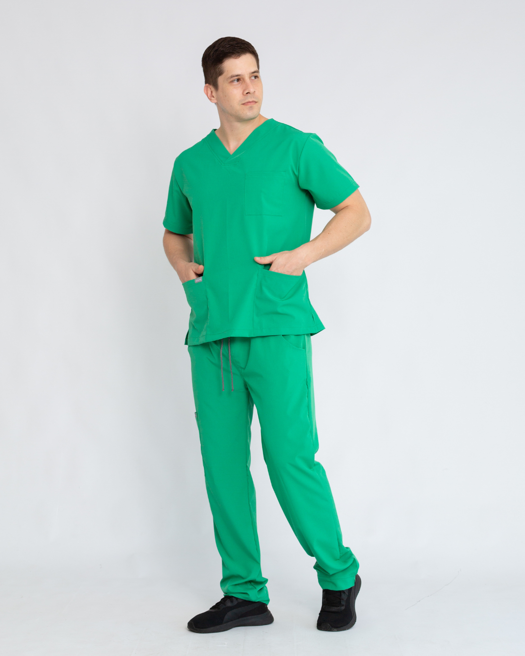 Scrub Masc Luxo - Verde Manzana