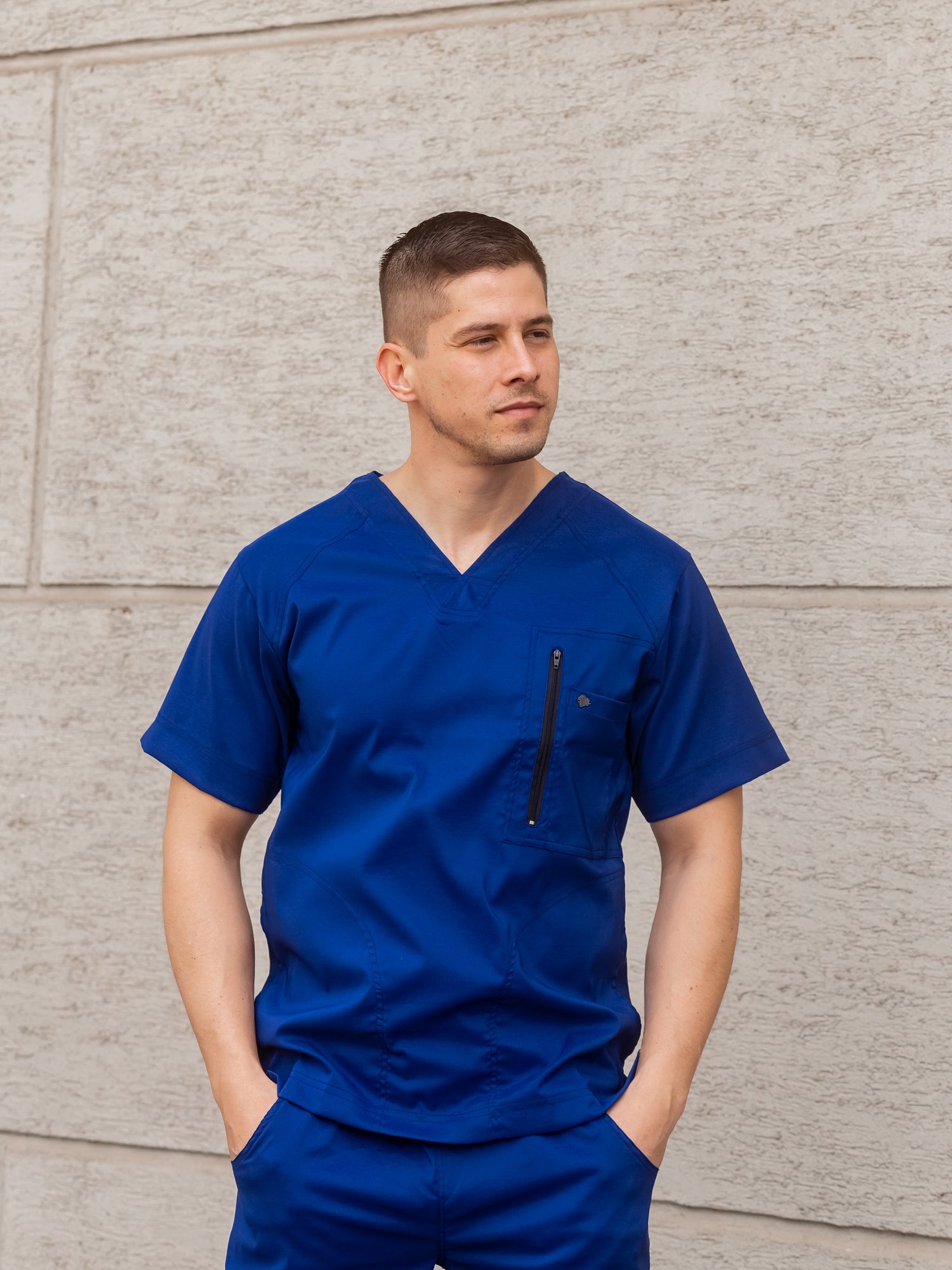 Scrub tecno - Azul Francia