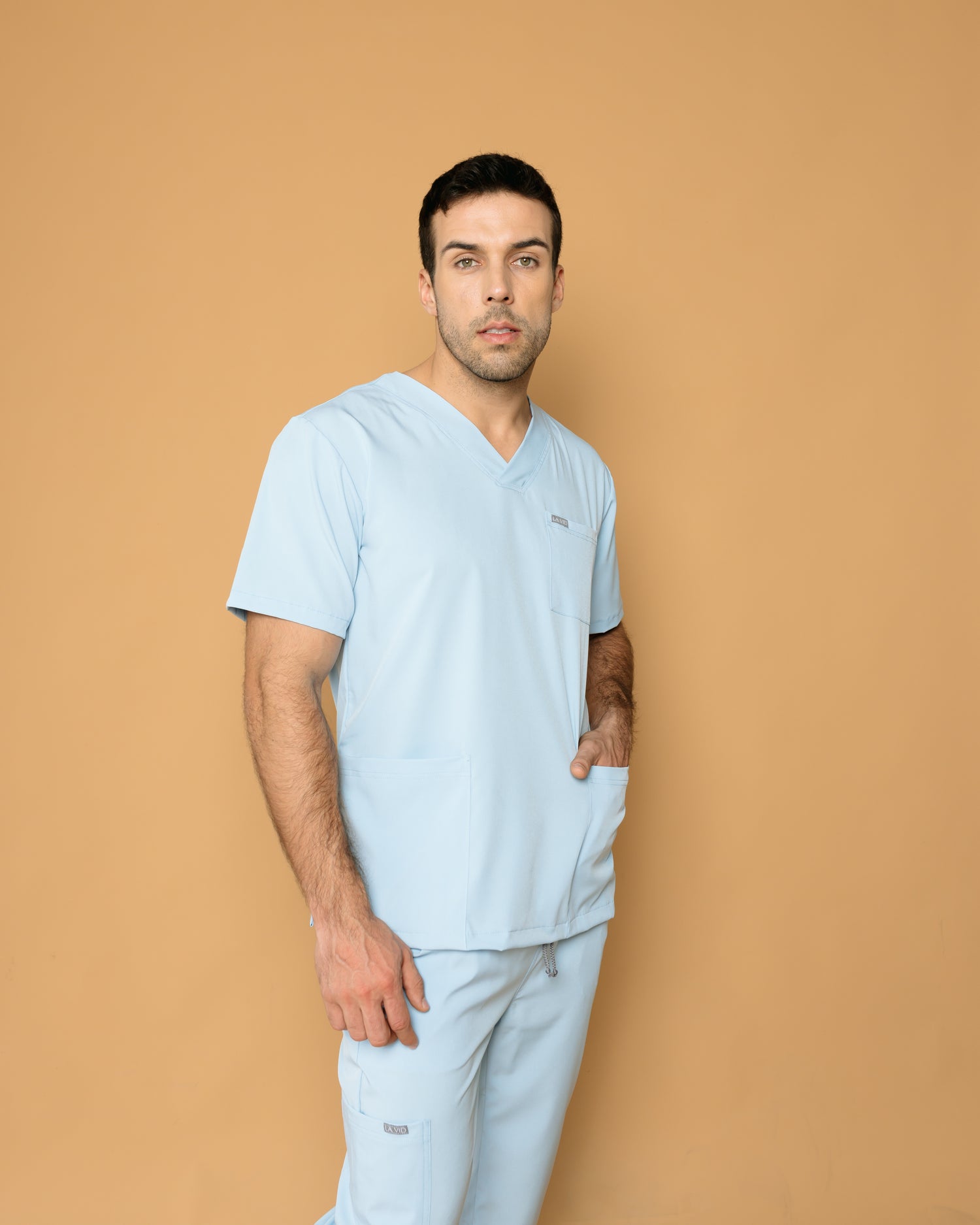 Scrub Luxo color cielo
