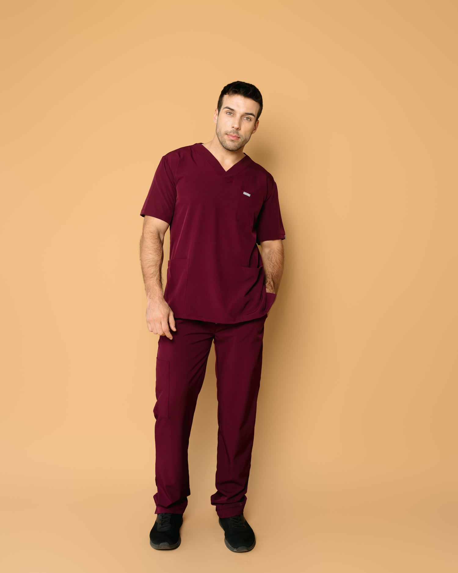 Scrub Luxo - Bordó