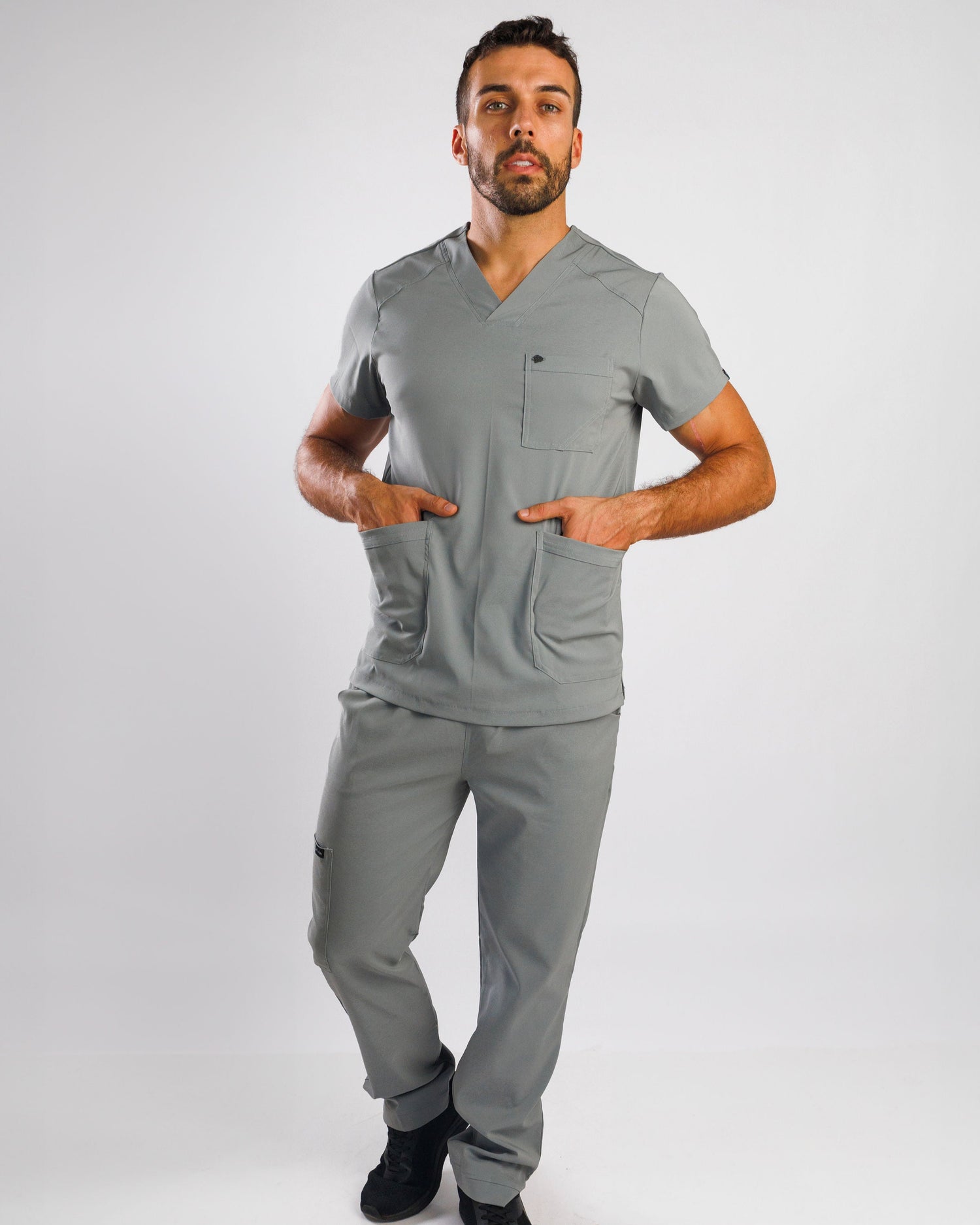 Scrub tecnológico Maxi - Gris